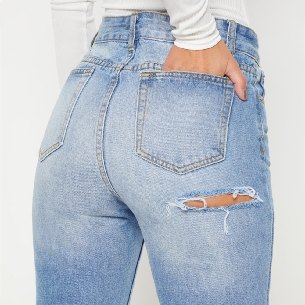 ♡ Featuring High Rise Petite Jeans
